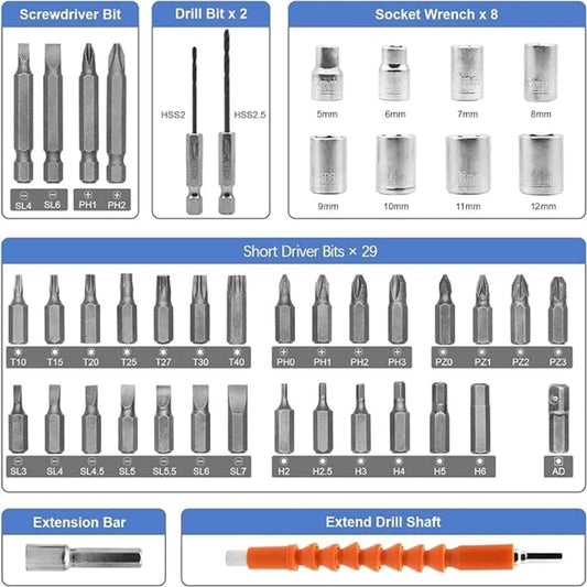 Destornillador eléctrico inalámbrico carga USB