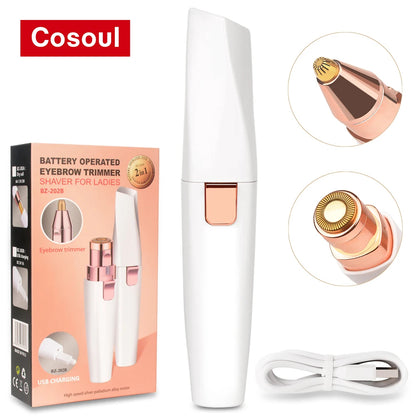 Depiladora de Precisión Facial 2 en 1