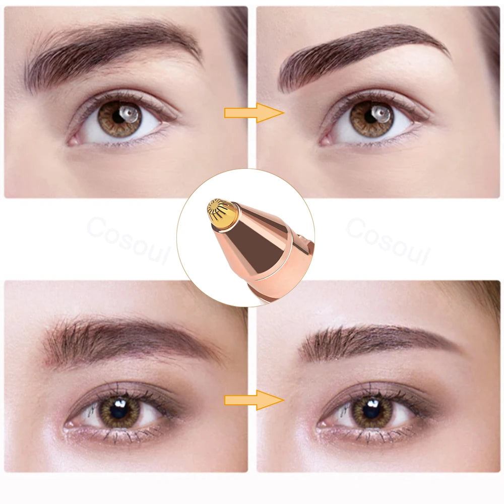 Depiladora de Precisión Facial 2 en 1