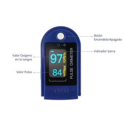 Oximetro Medidor Laser Incluye Pilas