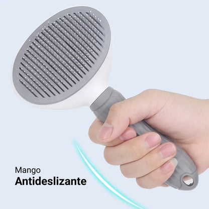 Cepillo removedor de pelo con boton para Gatos y Perros