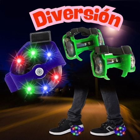 Patines Ajustables para zapatillas + luz