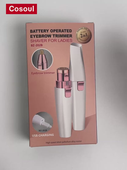 Depiladora de Precisión Facial 2 en 1